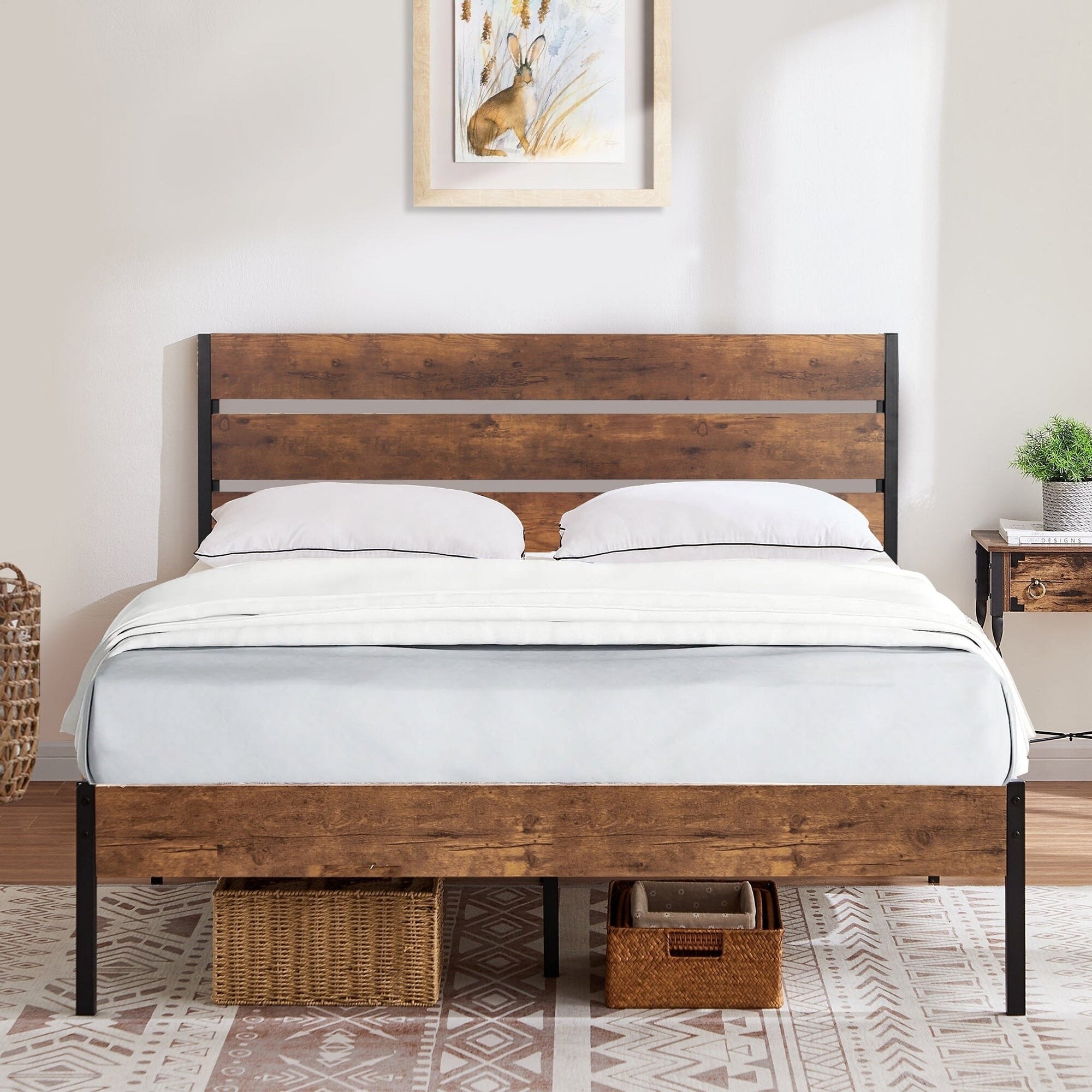 Vecelo twin store bed frame