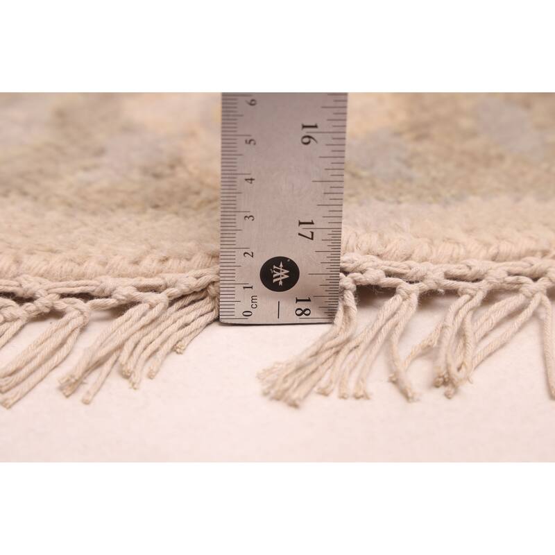 ECARPETGALLERY Hand-knotted Royal Oushak Light Grey Wool Rug - 9'0 x 8'9