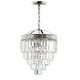 preview thumbnail 5 of 48, Gaines Crystal LED Chandelier, Polished Nickel/Clear by JONATHAN Y
