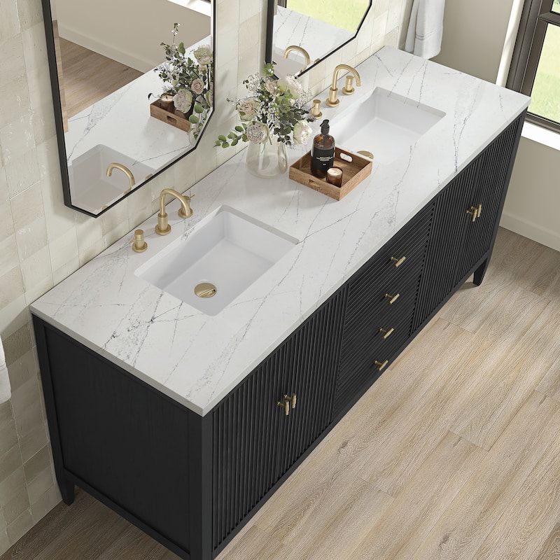 James Martin Vanities 485-V72-FENC Myrrin 72" Free Standing Double