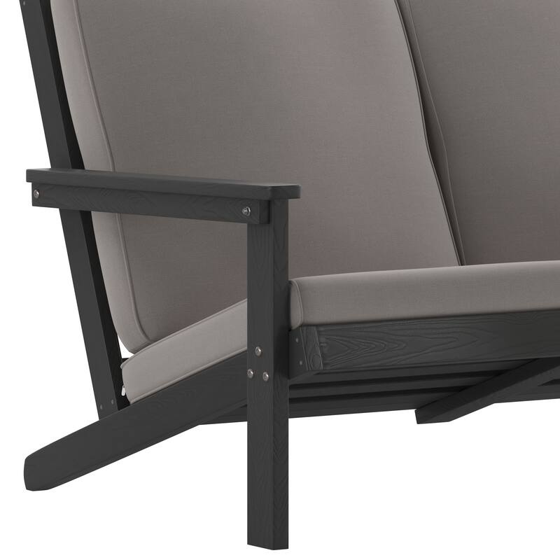 All-Weather Poly Resin Adirondack Loveseat & Cushions
