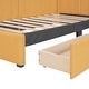 preview thumbnail 10 of 8, Upholstered Daybed Twin Size Sofa Bed 2 Storage Drawers, Light Green