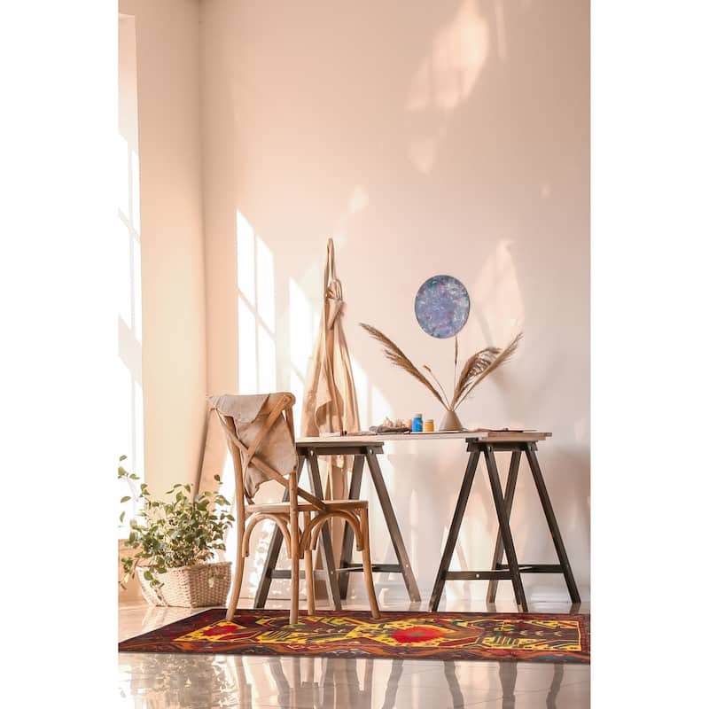 ECARPETGALLERY Hand-knotted Teimani Gold Wool Rug - 3'5 x 7'4