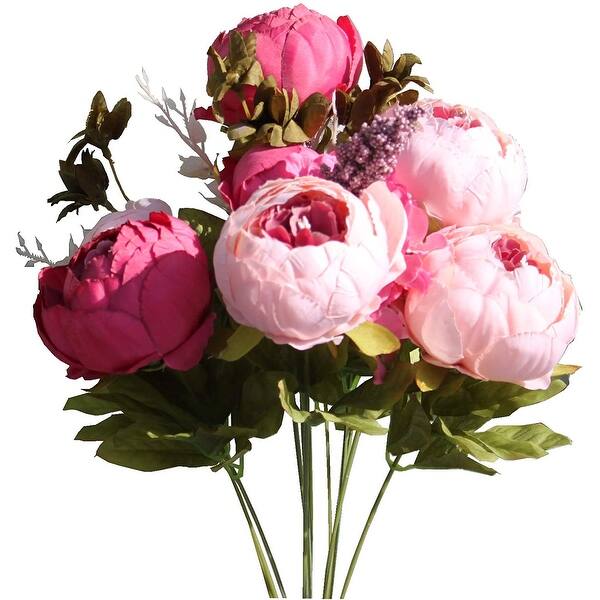 Mandy's Artificial Silk Flowers 1 Bouquet for Wedding Decoration ...