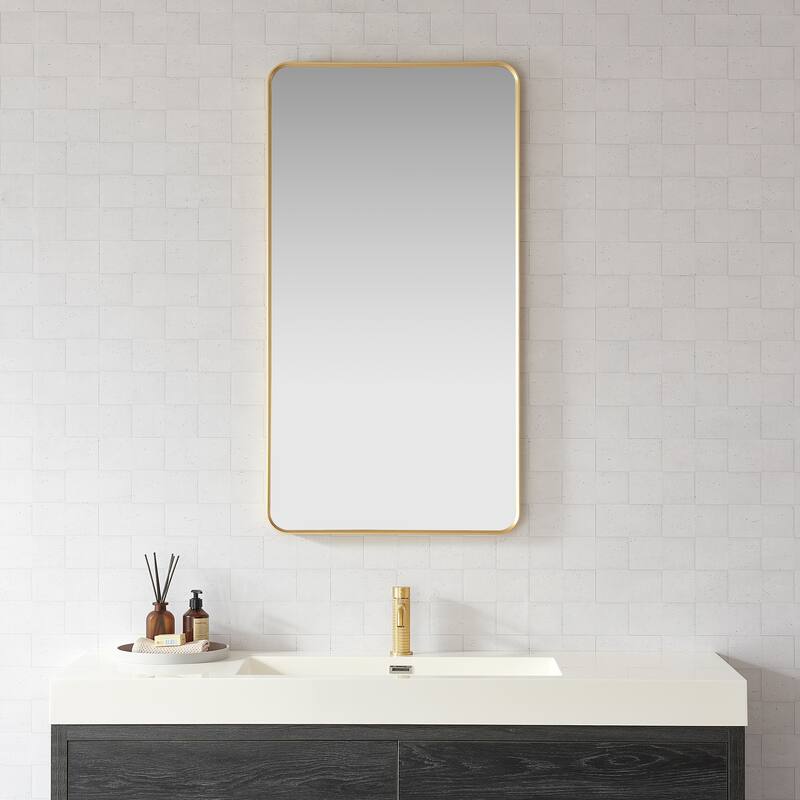 Mutriku Rectangle Aluminum Framed Wall Mount Mirror