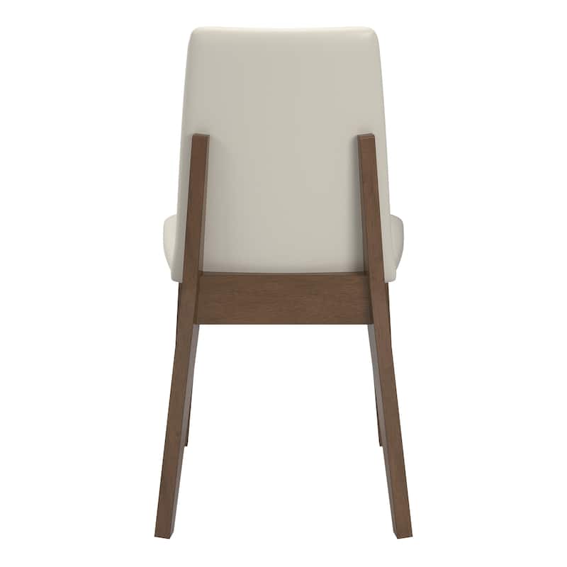 Harstad 42"-60" Extendable Round Dining Set with Vegan Leather Upholstered Chairs by iNSPIRE Q Modern