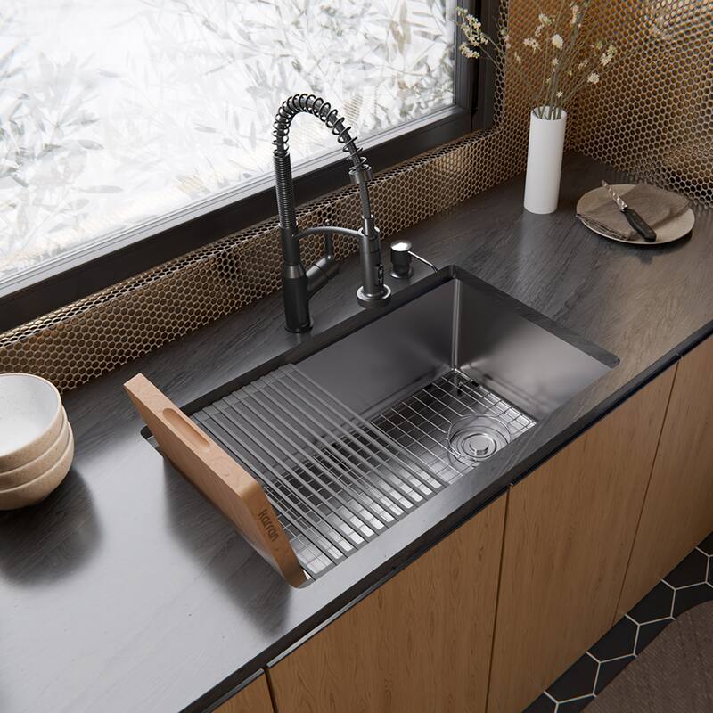 Karran USA UUMSB3032-PK1 Fusion 30" Undermount Single Basin Stainless