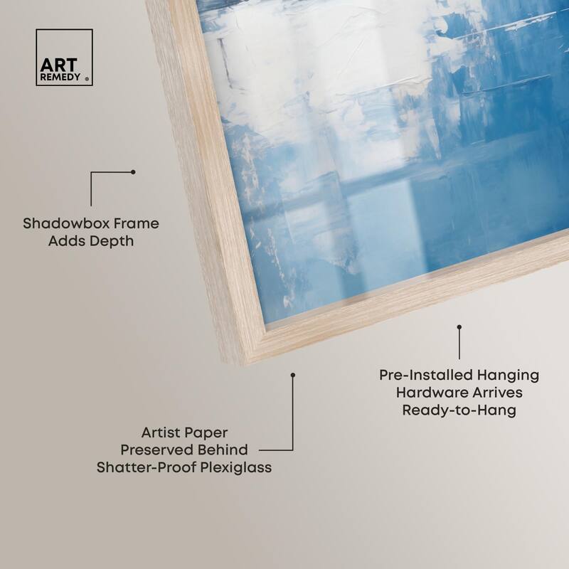 Layers of Blue Shadowbox by Art Remedy