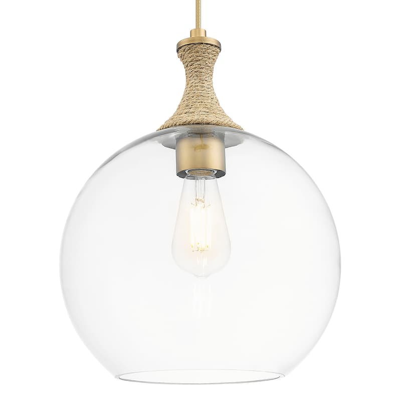 Innovations Lighting 415-1PR-G122-12 Astor 12" Wide Rope Detailed Cord - Brushed Brass