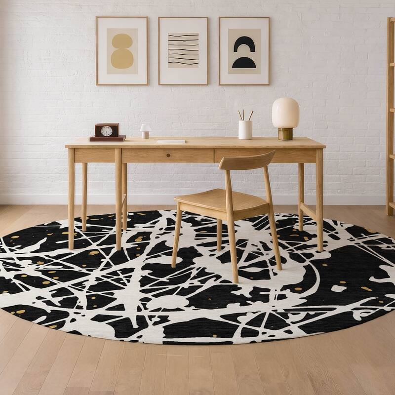 Machine Washable Indoor/ Outdoor Modern Campo Chantille Rug