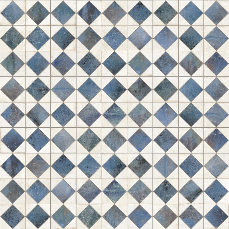 Merola Tile Kings Arles Blue 13" x 13" Ceramic Floor and Wall Tile