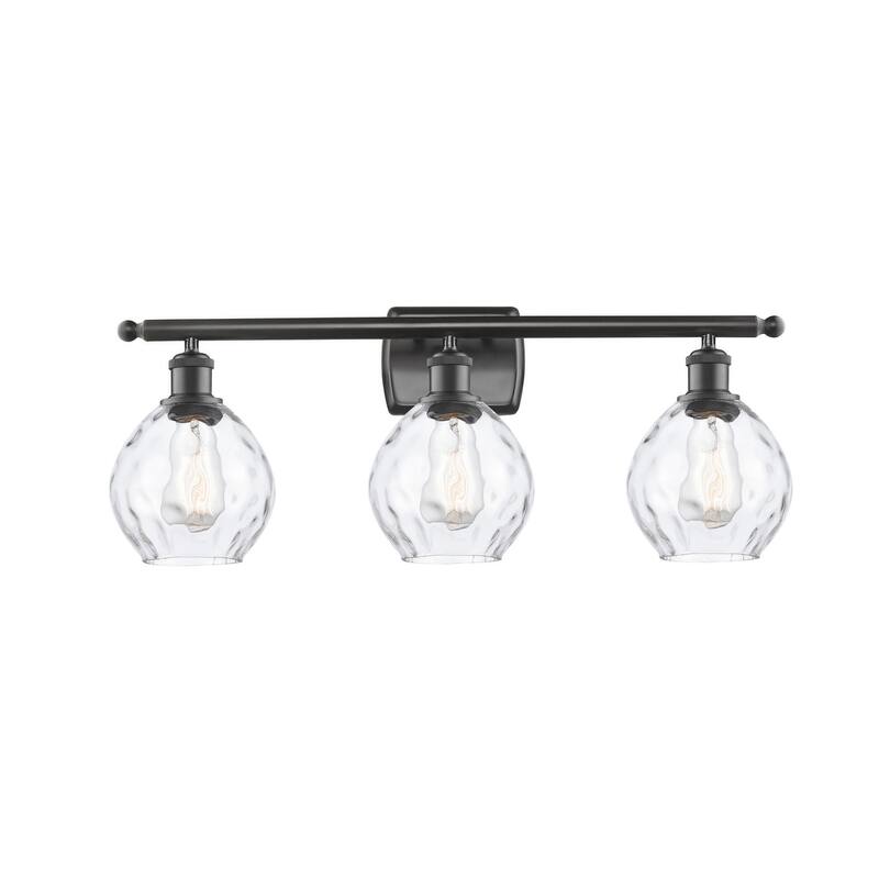 Innovations Lighting Small Waverly 3 Light 26" Wide Bathroom Vanity - Oil Rubbed Bronze / Clear