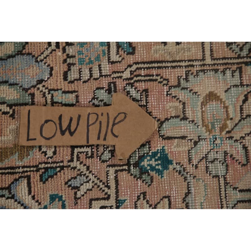 Geometric Tabriz Persian Vintage Rug Handmade Living Room Wool Carpet - 7'11" x 11'1"