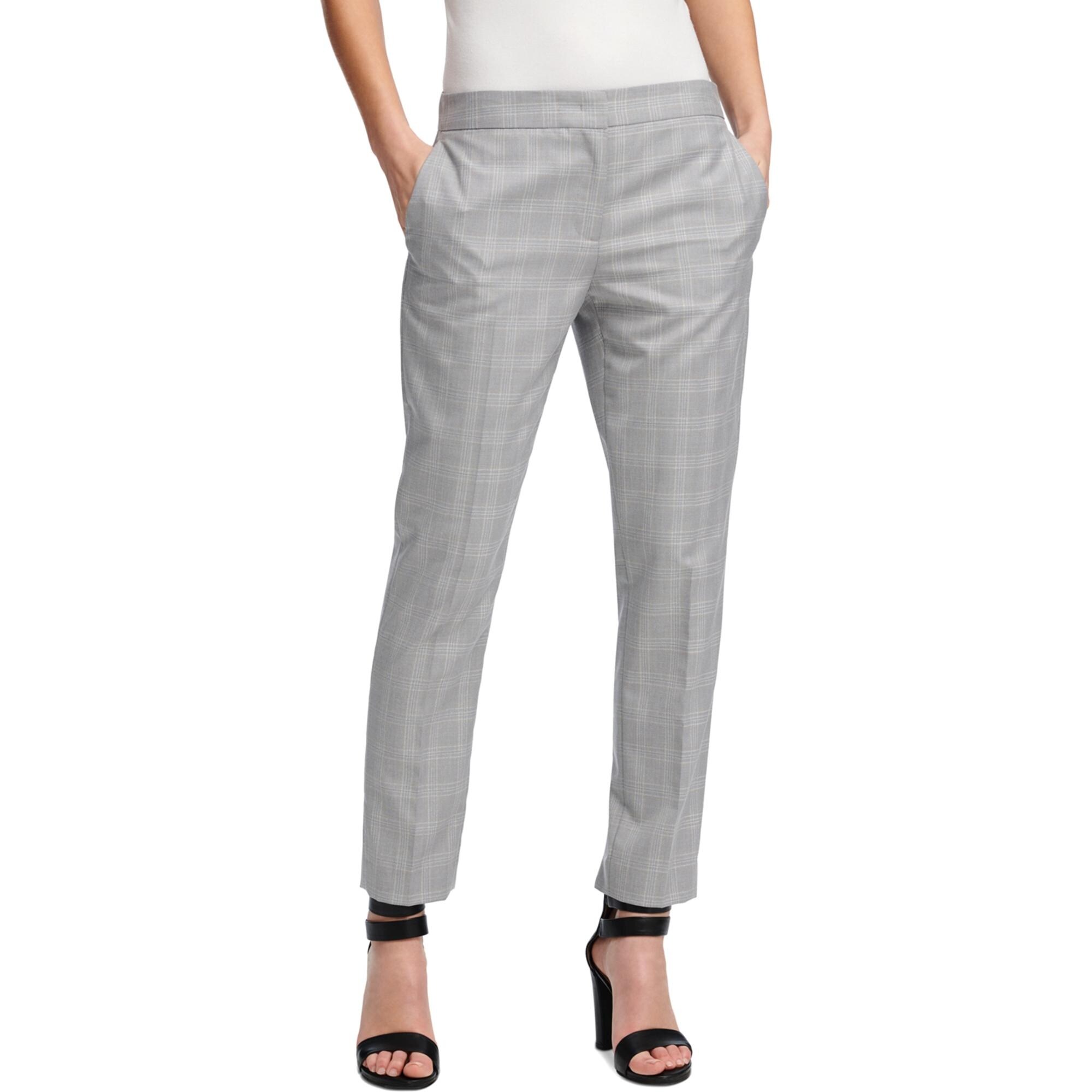 womens plaid ankle pants