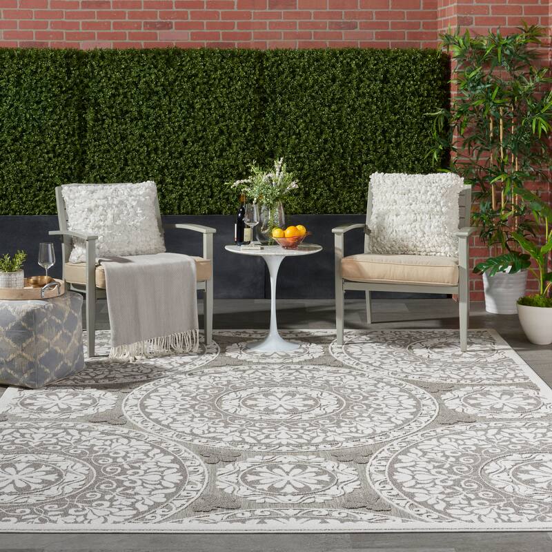 Nourison Calobra Boho Medallion Indoor Outdoor Area Rug