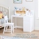 preview thumbnail 5 of 7, COSTARS Kids Desk and Chair Set, Kids Study Desk with Hutch for 5-12 Years Old, Student Writing Table Computer Workstation
