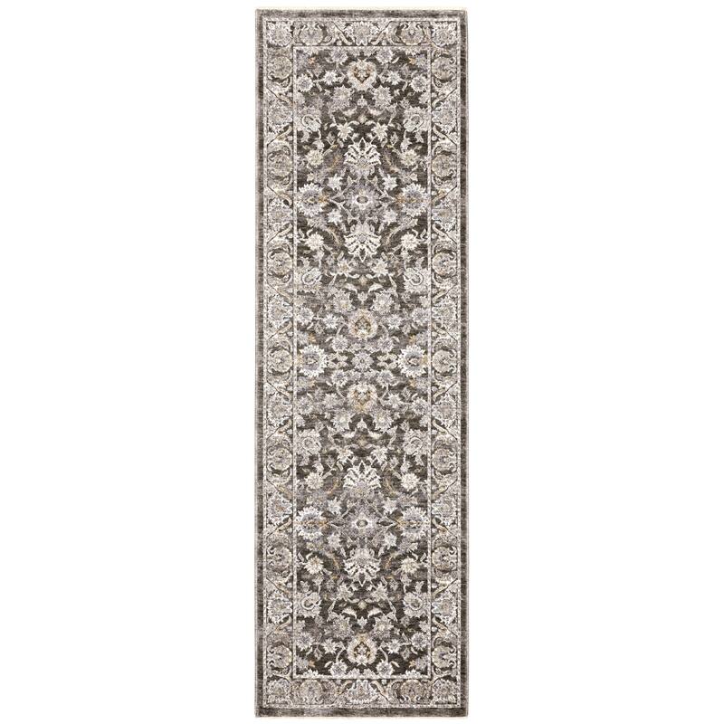 Style Haven Marley Distressed Vintage Fringed Area Rug - 2' 3" x 7' 6" - Grey/ Ivory - Runner
