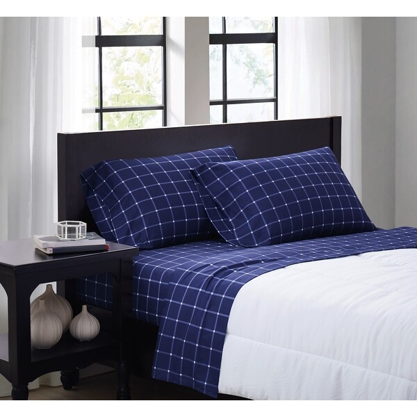 Truly Soft Tattersall 4 Piece Sheet Set On Sale Bed Bath
