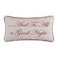 Christmas And To All A Good Night Embroidered 10x19 Throw Decorative Accent Throw Pillow