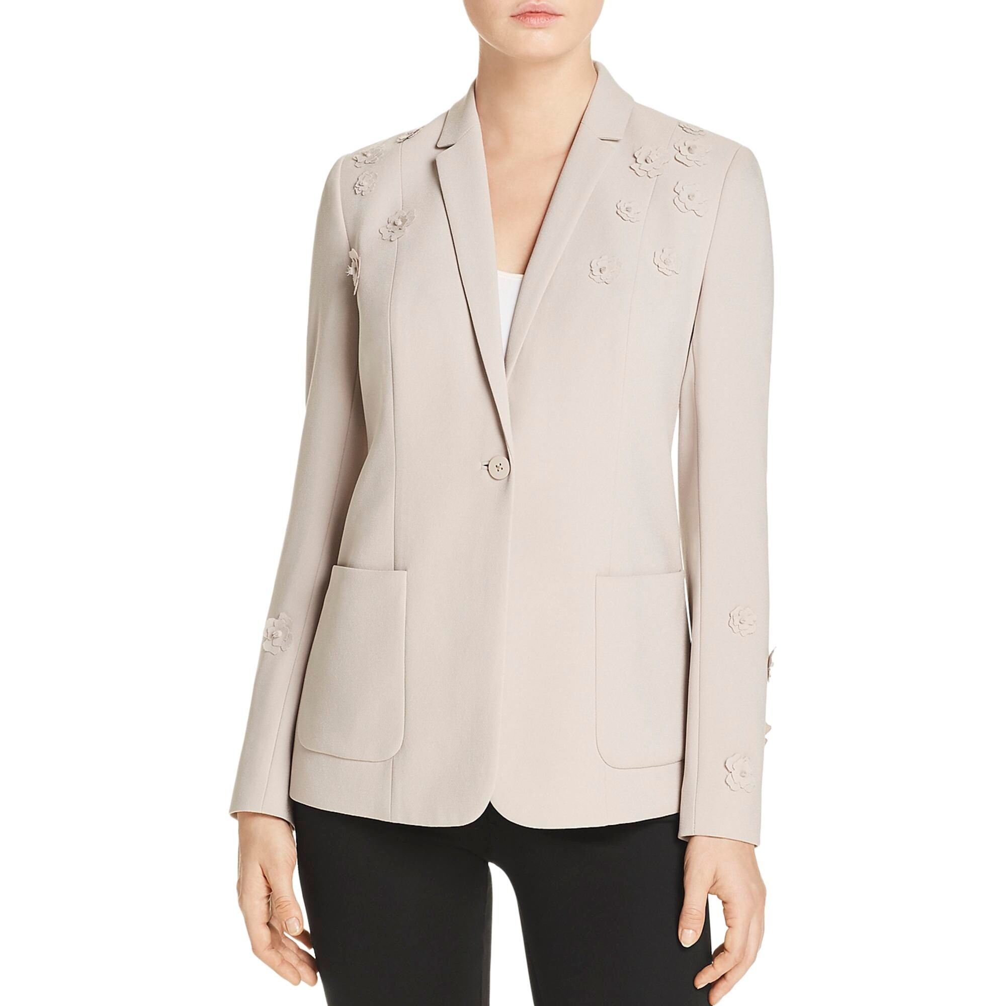 Shop Elie Tahari Womens Wendy One Button Blazer Office Wear