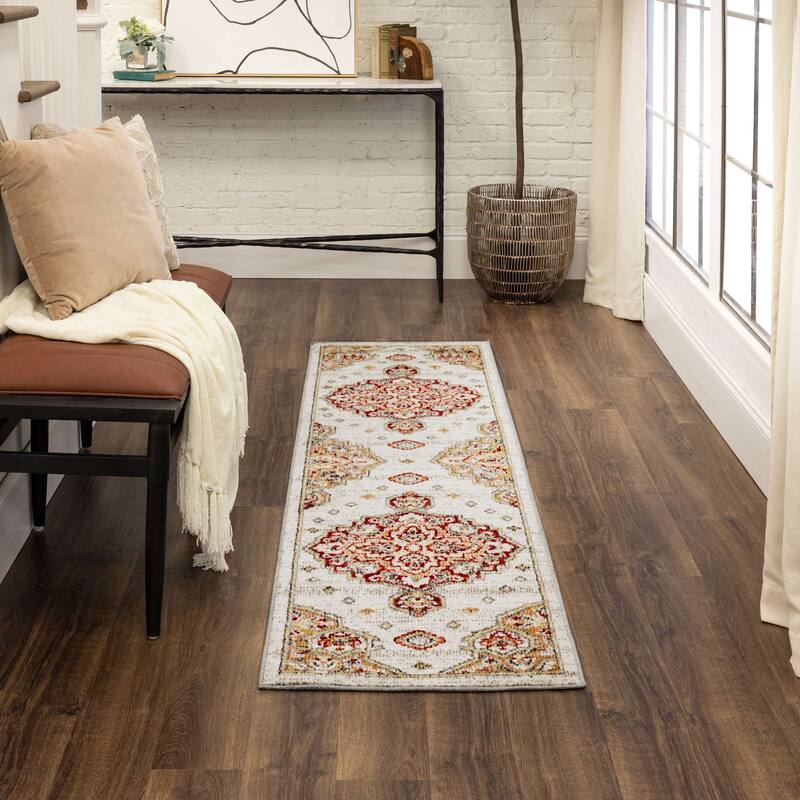 Mohawk Home Laughton Traditional Medallion Area Rug
