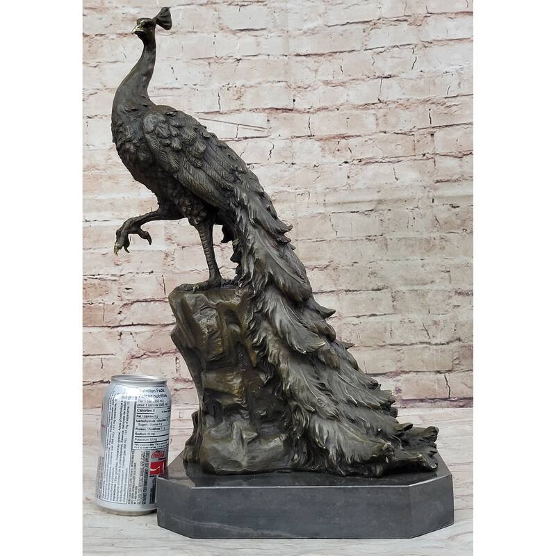 Hand Made Original Milo Pea Bronze Sculpture Bird Statue Figurine Figure