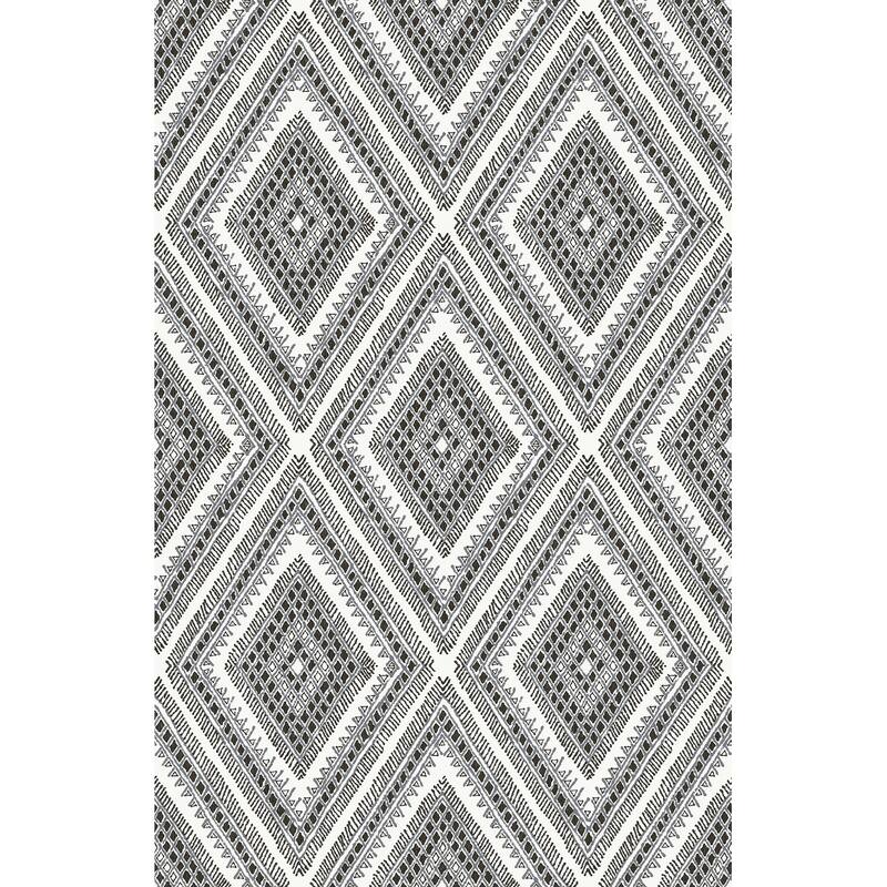 A-Street Prints Zaya Black Tribal Diamonds Wallpaper