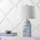 preview thumbnail 3 of 9, Cary 24.5" Chinoiserie LED Table Lamp, Blue/White by JONATHAN Y