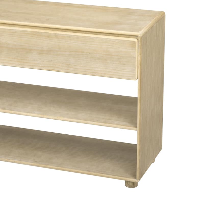 Living Room Vintage Entryway Table Console Table with Drawers and Shelves