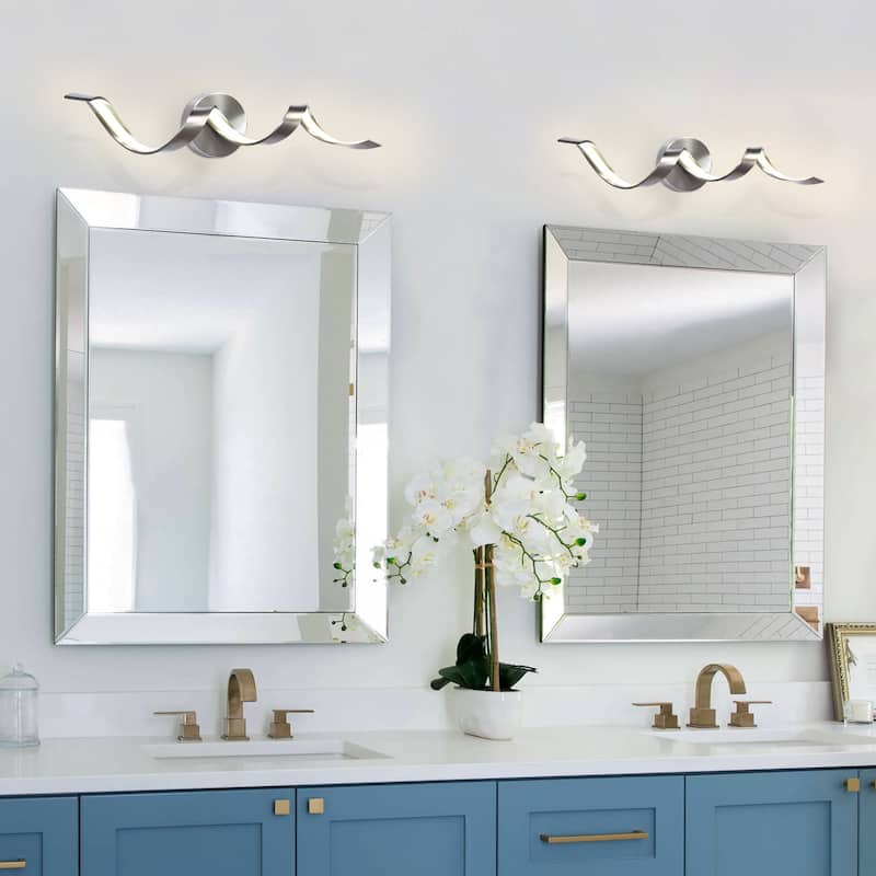 Modern Spiral Design LED Bathroom Vanity Light Dimmable Wall Light