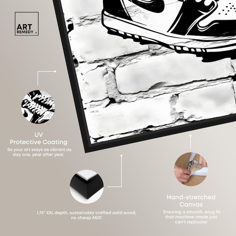 Brick City Jordans Canvas by Art Remedy
