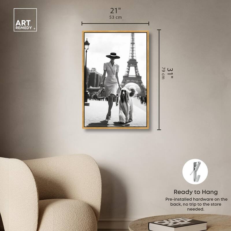 Fashionable Locks Noir Canvas by Art Remedy