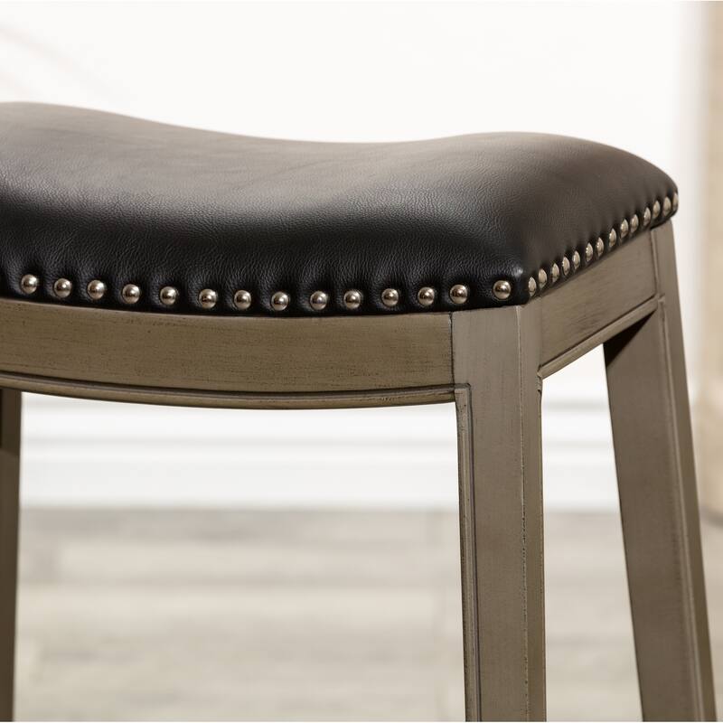 30" Bar Height Saddle Stool