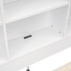 preview thumbnail 11 of 13, Full Size Platform Bed with Storage Headboard, Charging Station, White