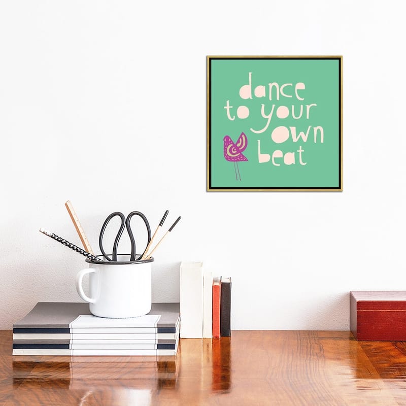 iCanvas "Dance To Your Own Beat" by Sara Franklin Framed Canvas Print