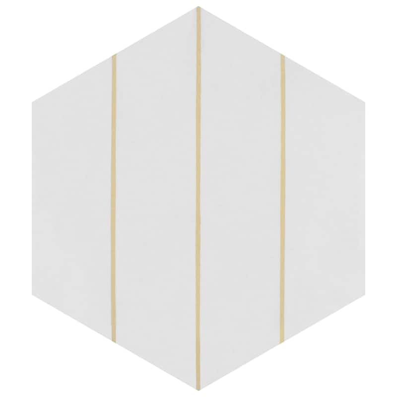 Merola Tile Porto Savona Hex Dandelion 8-5/8" x 9-7/8" Porcelain Floor and Wall Tile