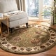 preview thumbnail 84 of 133, SAFAVIEH Lyndhurst Hermanda Traditional Oriental Rug 5'3" Round - Green/Ivory - Round