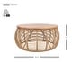 preview thumbnail 8 of 11, The Curated Nomad Doolittle Round Rattan Coffee Table