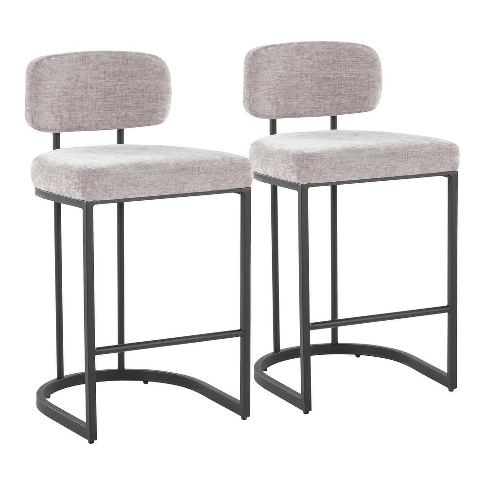 Demi Mid-Back 26" Fixed-Height Counter Stool - Set of 2
