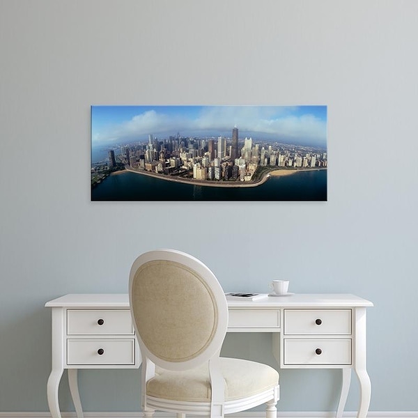 Easy Art Prints Panoramic Images's 'High angle view of buildings at the waterfront, Chicago, Illinois, USA' Canvas Art
