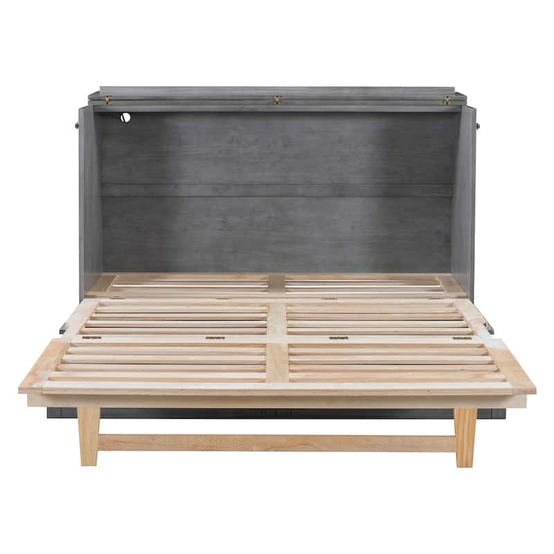 Full Size Murphy Bed with Large Drawers