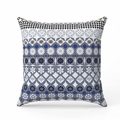 Shape Synergy Faux Suede Reversible Throw Pillow Gray and White