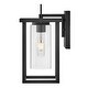 preview thumbnail 7 of 7, Lark 81420 Mateo 13" Tall Outdoor Wall Sconce with Clear Glass Shade