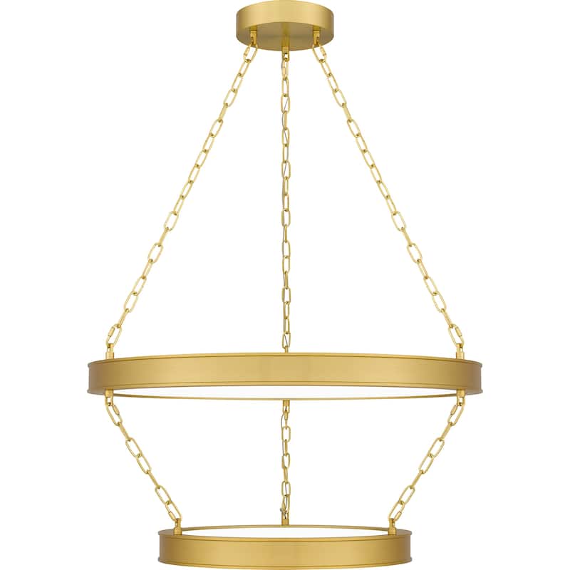Ozara Integrated LED Antique Brass Pendant Light