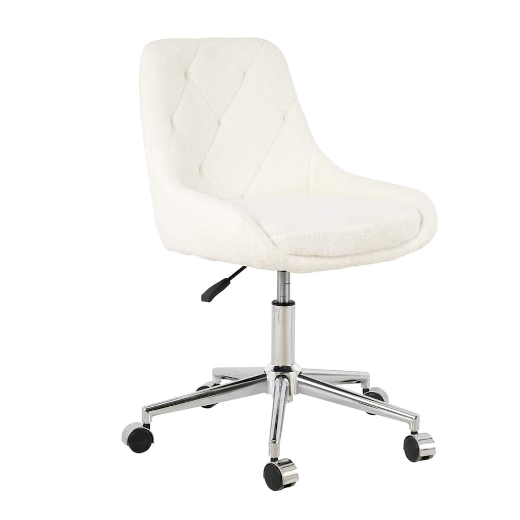 Office Chair, Velvet Upholstered Kitchen Chairs With Chrome Legs Dining Chair, Modern Comfortable Chairs