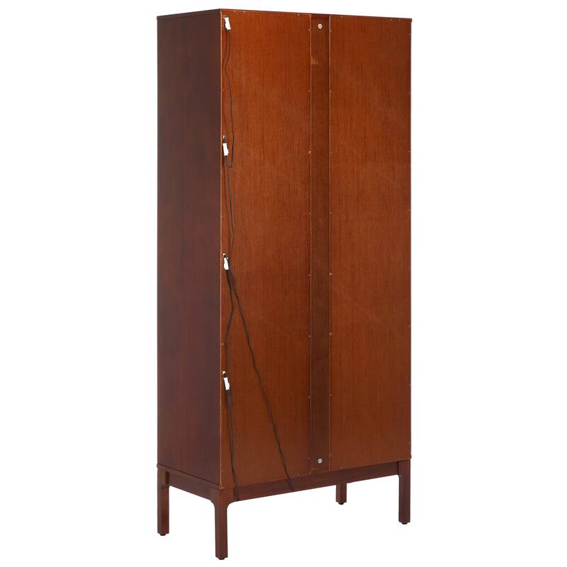 SEI Furniture Clairville Curio Cabinet - 32"W x 16"D x 70"H