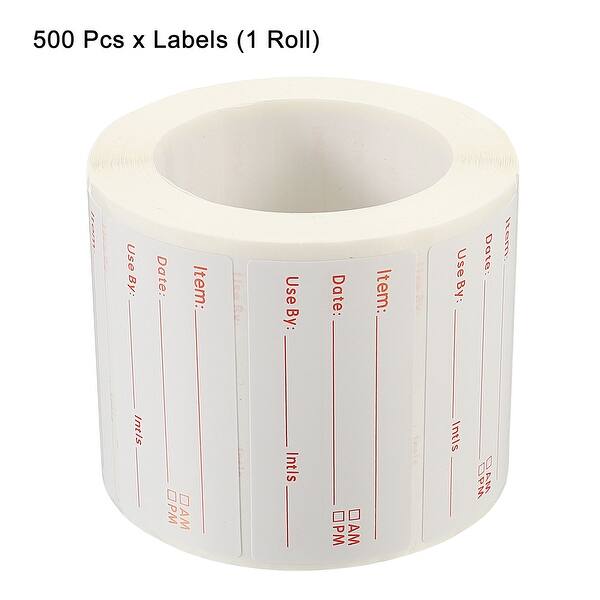 1 Roll 1x2Inch Food Storage Labels Adhesive Paper Date Marker Stickers ...