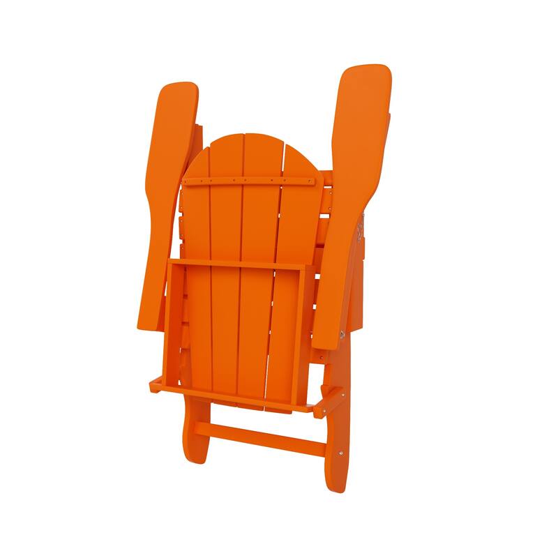 POLYTRENDS Laguna All Weather Poly Outdoor Adirondack Chair - Foldable (Set of 4)