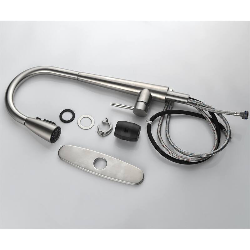 Kitchen Faucet with Pull Down Sprayer Stainless Steel
