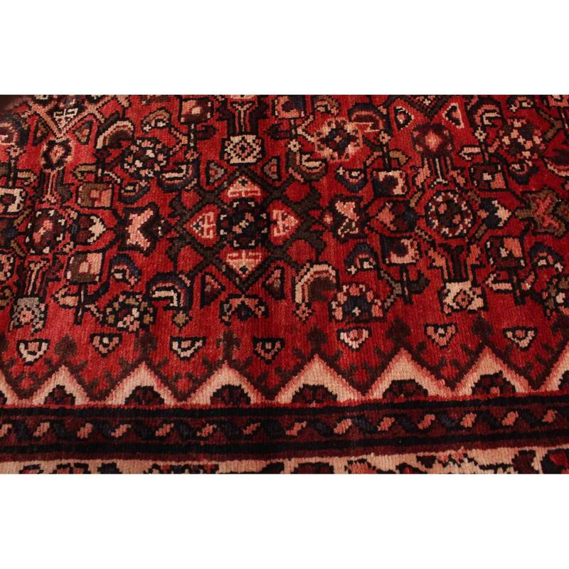 ECARPETGALLERY Hand-knotted Andelz Red Wool Rug - 3'2 x 10'1